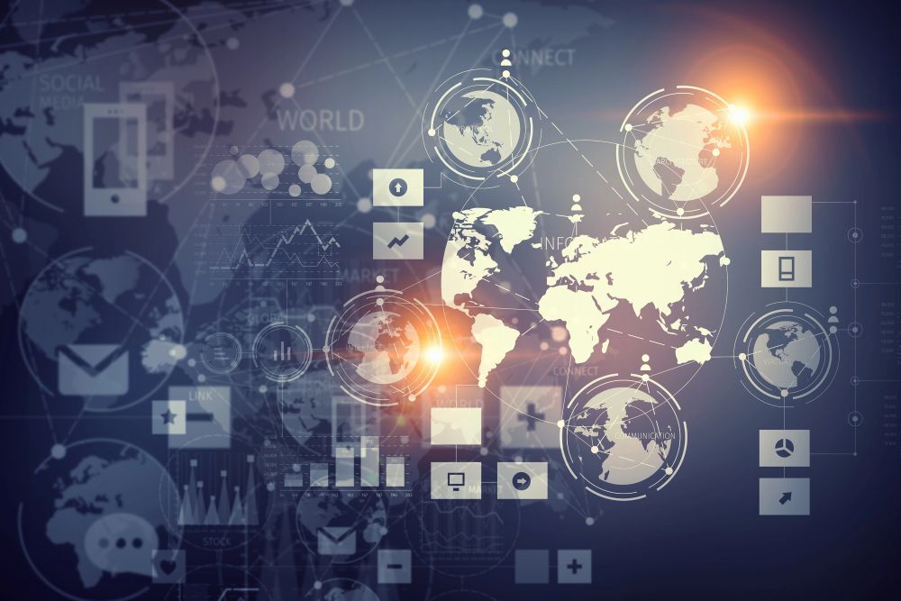 The Future Of Global Mobility 5 Trends To Watch In 2026 World Map Overlay With Signals And Connections Showing Global Trends 